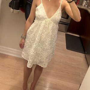 Lulus white 2-piece dress